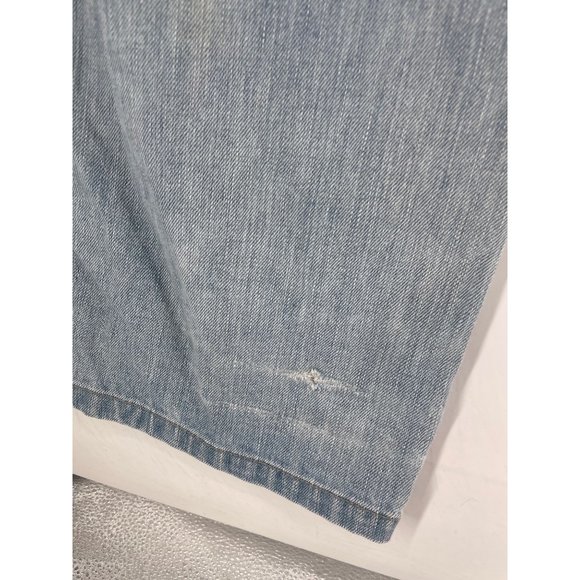 House Of Freedom Women's Size 16 Light Wash Blue Jean Denim Straight-Leg Pants - Picture 7 of 7